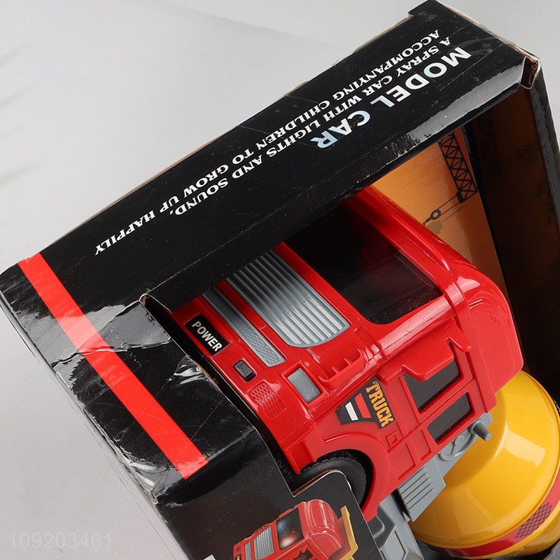Hot items children inertia engineering truck spray truck toys for sale
