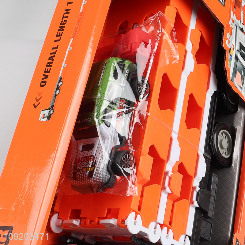 Hot products music lights children inertia ejection rail car toys for sale