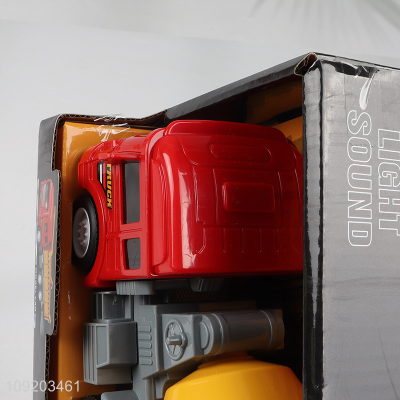 Hot items children inertia engineering truck spray truck toys for sale