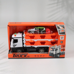 Hot products music lights children inertia ejection rail car toys for sale