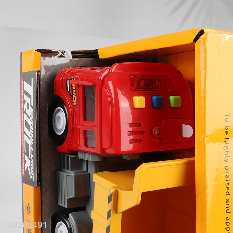 Popular products children truck toys lights music engineering truck toys