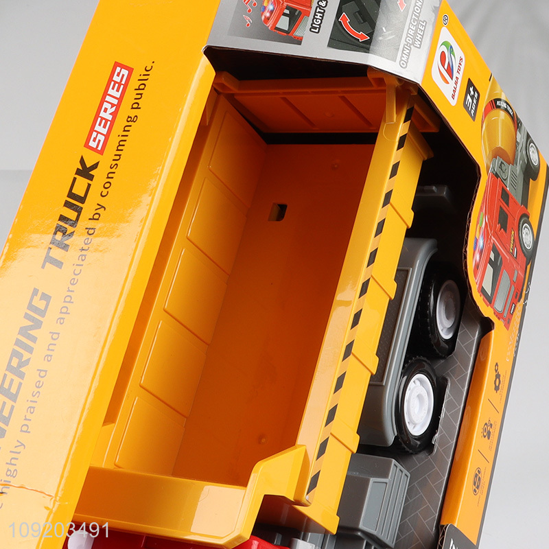 Popular products children truck toys lights music engineering truck toys