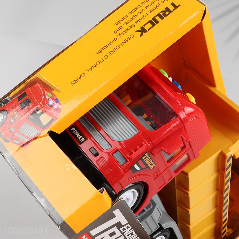 Popular products children truck toys lights music engineering truck toys