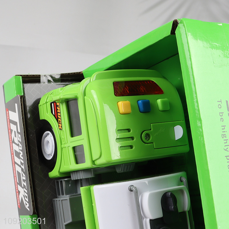 Good price children toys lights music sanitation truck toys for sale