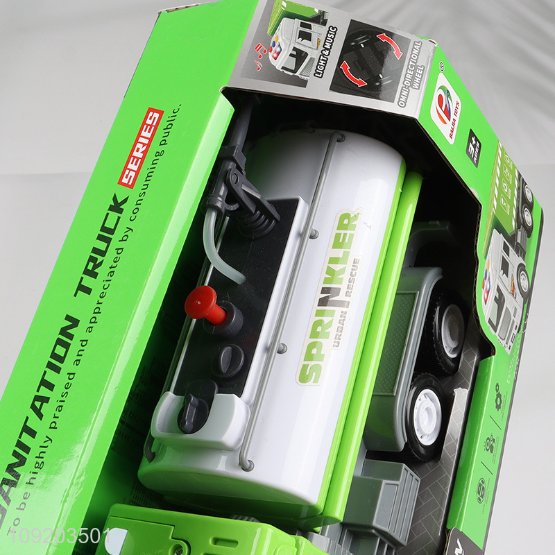 Good price children toys lights music sanitation truck toys for sale