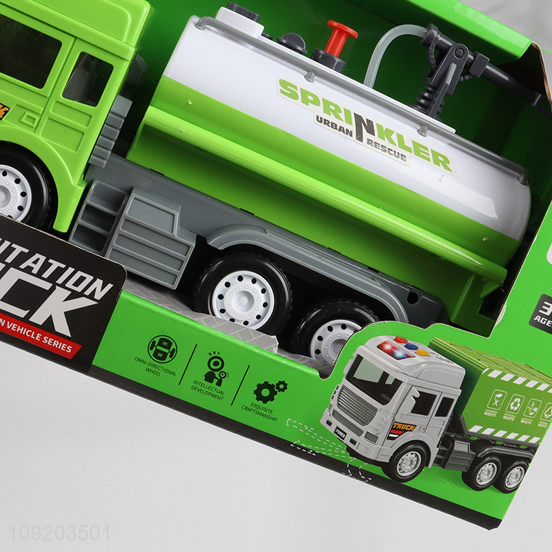 Good price children toys lights music sanitation truck toys for sale