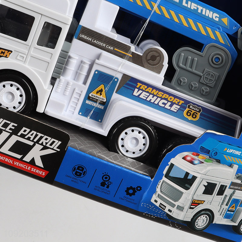 Hot products children police patrol truck with music&lights