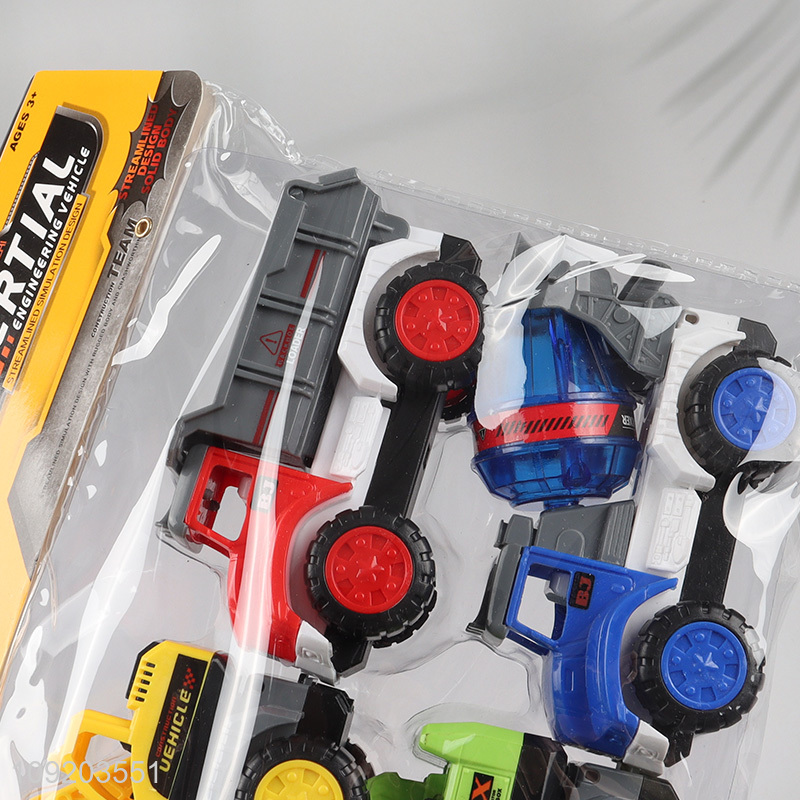 Best quality 4pcs children toys inertial engineering vehicle toys