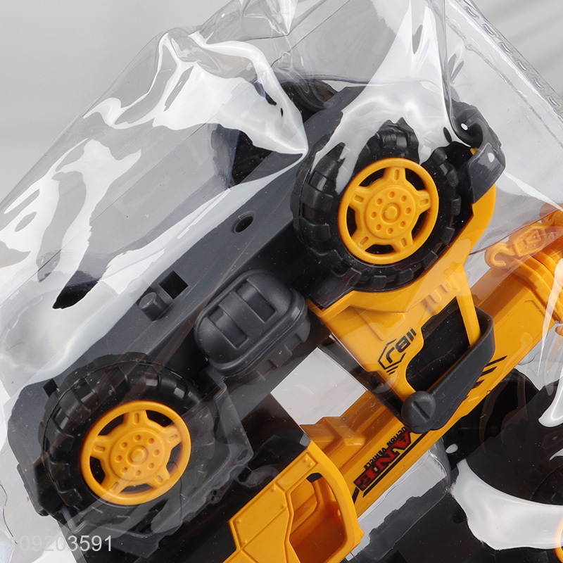 Good selling 4pcs children truck model toys inertial engineering truck toys