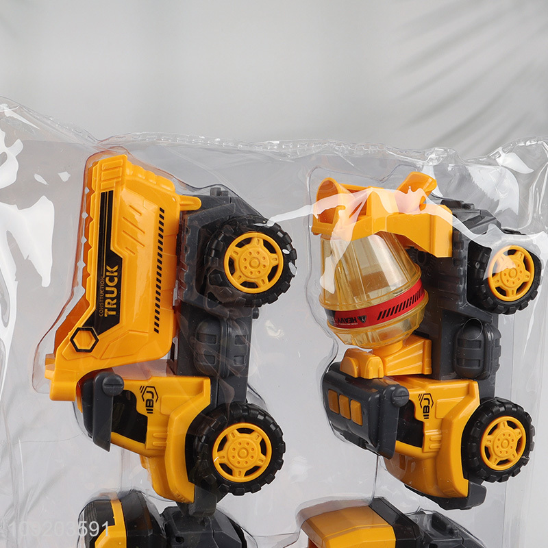 Good selling 4pcs children truck model toys inertial engineering truck toys