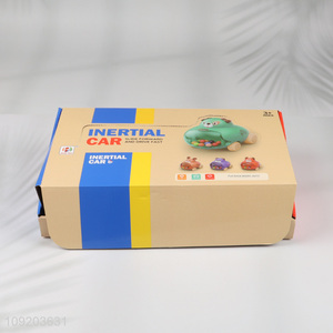 Wholesale Inertia Cartoon Mini Cars Kids Cute Friction Toy