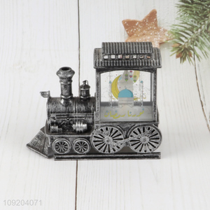 Top products train shape retro style led flame lights decorative lights