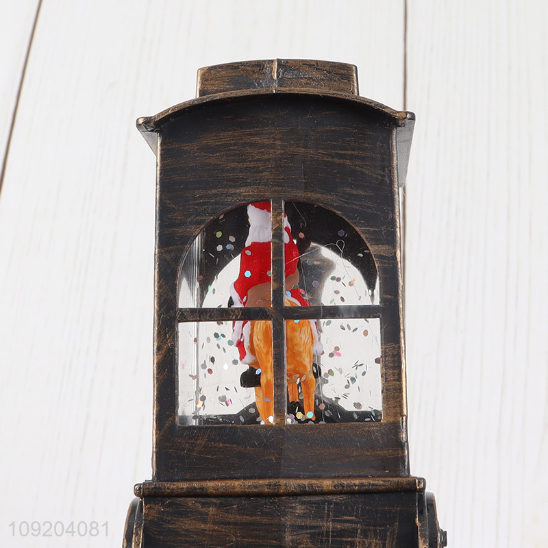 Popular products retro style Christmas glow waterflood decoration night light