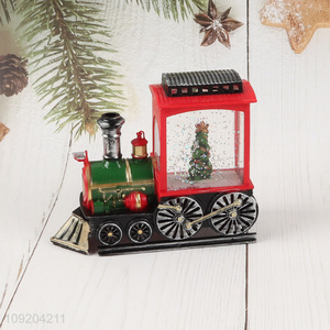China wholesale train shape Christmas glow waterflood decoration night light