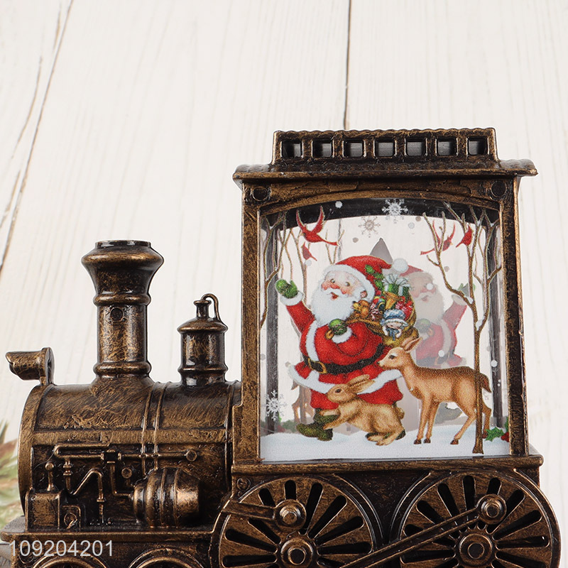 Most popular train shape retro style led flame lights decorative lights