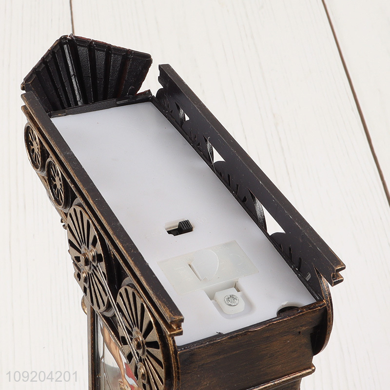 Most popular train shape retro style led flame lights decorative lights