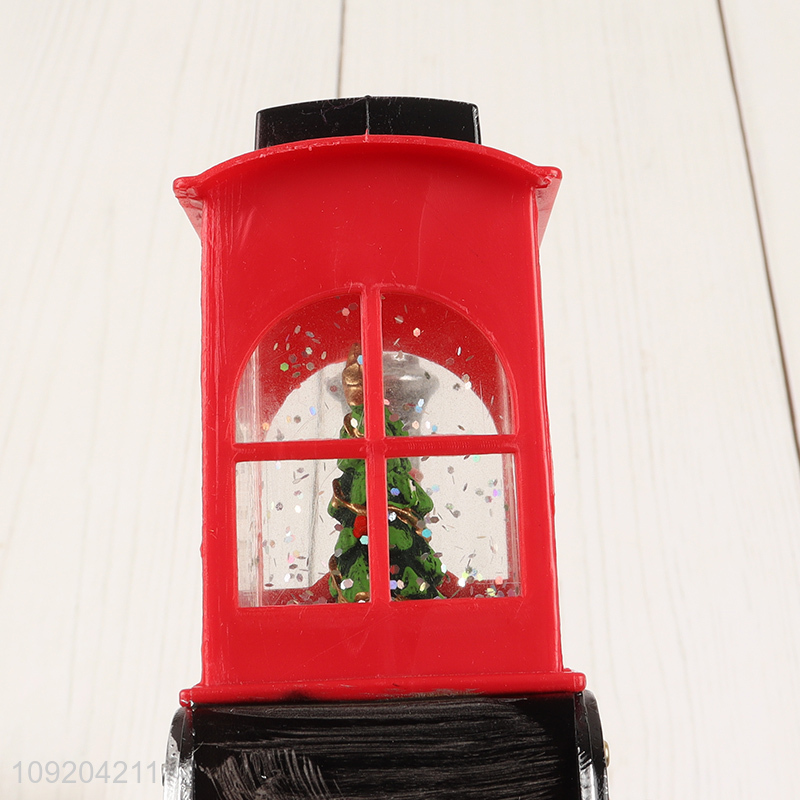China wholesale train shape Christmas glow waterflood decoration night light