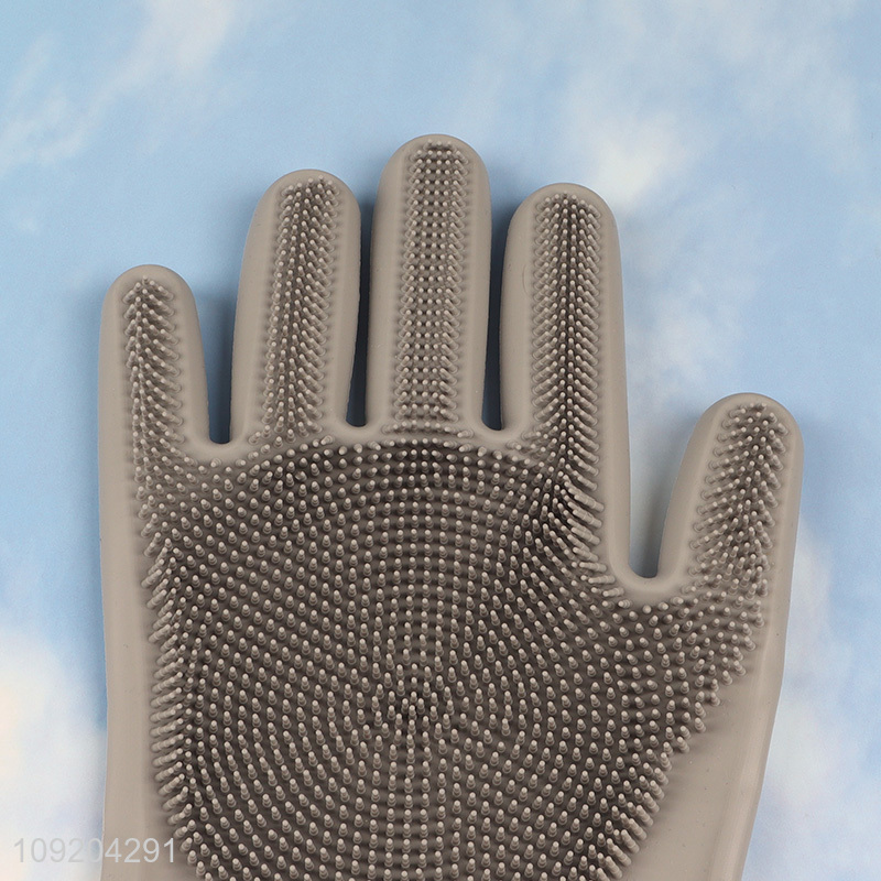 Hot selling household gloves silicone kitchen cleaning gloves
