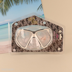 High Quality Adults Swim Goggles Anti Fog Plastic Diving Masks