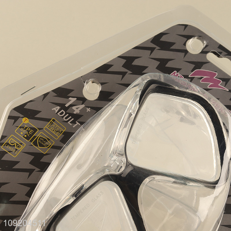 Factory Supply Adults Swim Goggles Anti Fog Plastic Swimming Masks