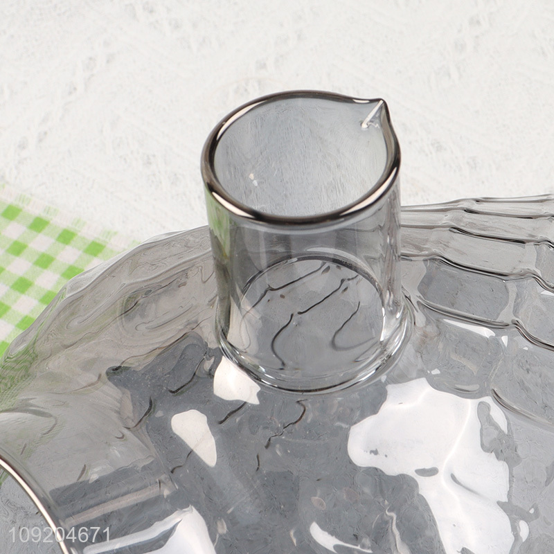 China products household glass tea kettle tea pot with handle