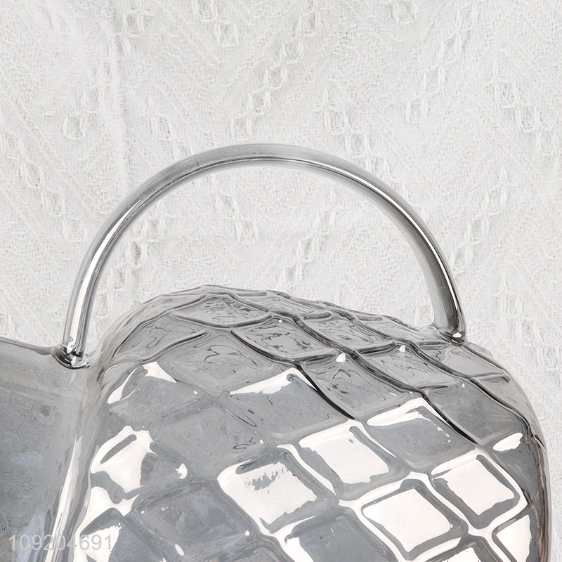 Hot selling home kitchen glass tea kettle tea pot with handle