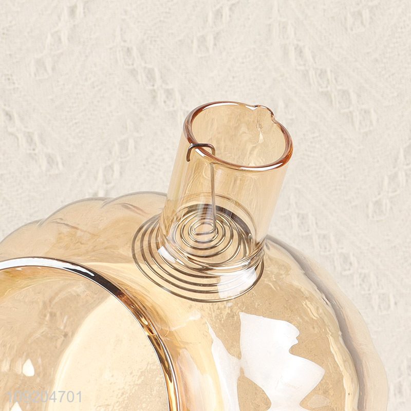 Factory price household glass tea kettle tea pot with handle