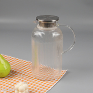 China supplier large capacity household glass water jug water pot for sale
