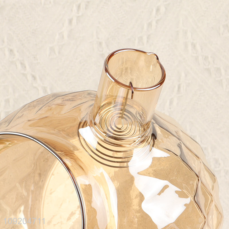 Best selling large capacity glass tea kettle tea pot with handle