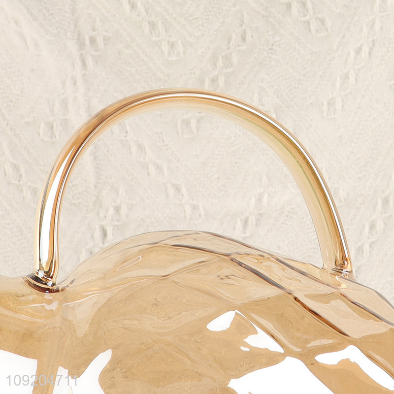 Best selling large capacity glass tea kettle tea pot with handle