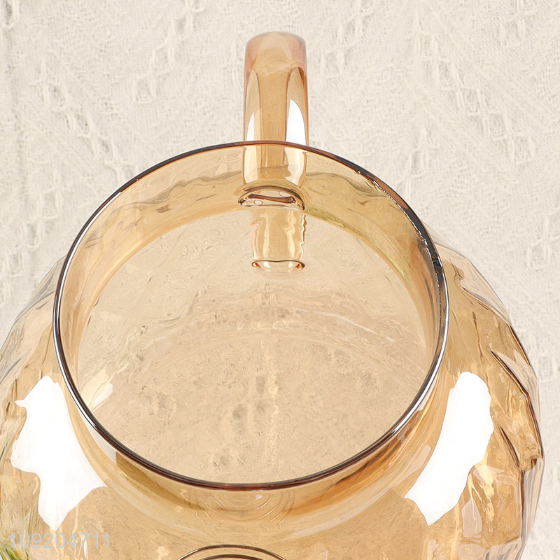 Best selling large capacity glass tea kettle tea pot with handle