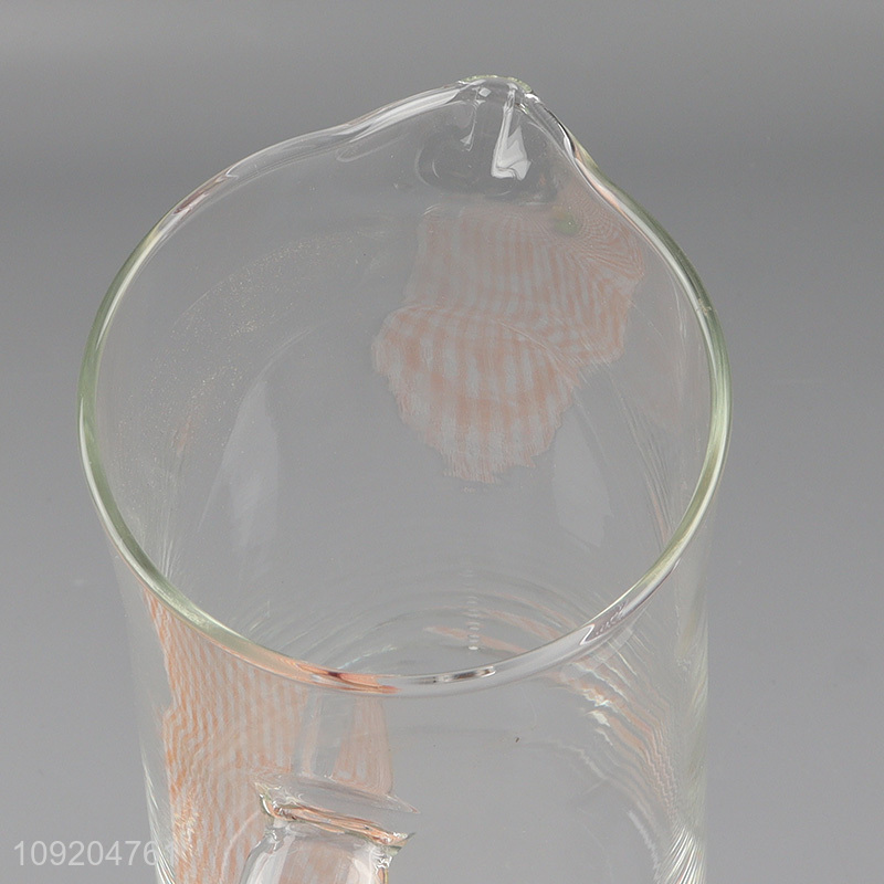 Factory supply clear glass kitchen water jug water pot for household