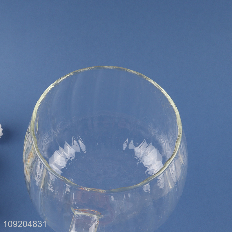 China factory unbreakable glass water cup drinking cup coffee cup with handle