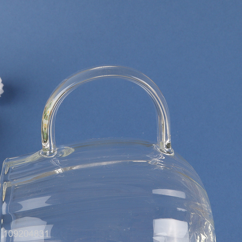 China factory unbreakable glass water cup drinking cup coffee cup with handle