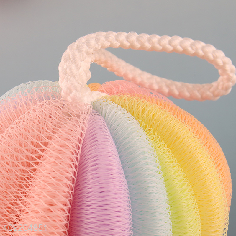 Hot Selling Exfoliating Body Scrubber Mesh Shower Ball for Men Women