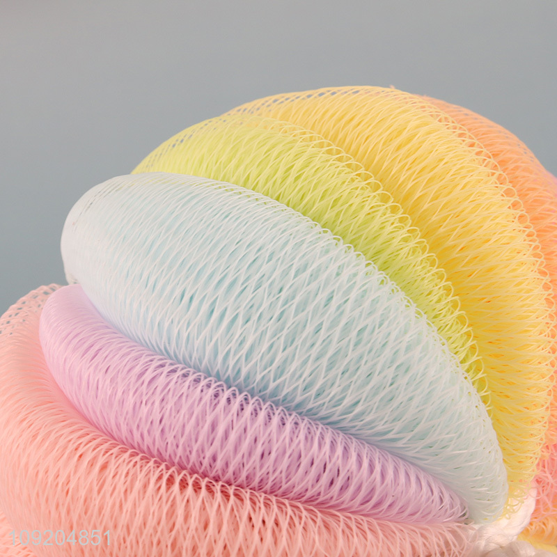 Hot Selling Exfoliating Body Scrubber Mesh Shower Ball for Men Women