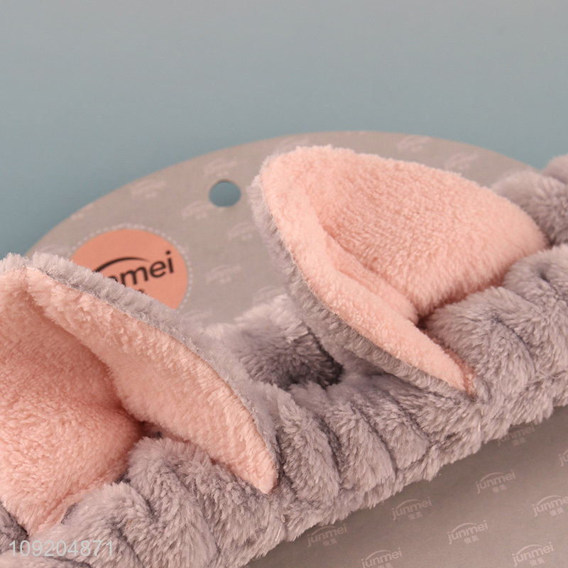 Online Wholesale Plush Makeup Cosmetic Headband for Face Washing & Spa