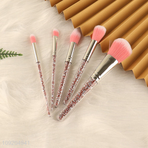 China Imports 5PCS Professional Cosmetic Brush Set Makeup Brush Set