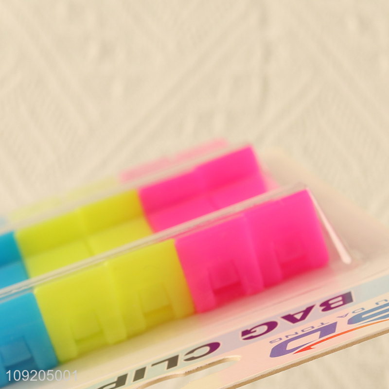 Hot Selling 9PCS Reusable Plastic Sealing Clips Food Chip Bag Clips