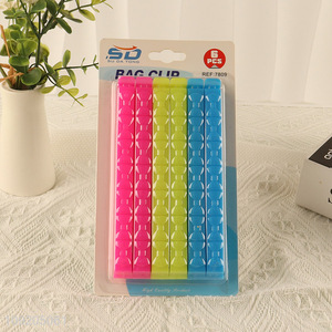 Online Wholesale 6PCS Plastic Food Bag Clips Plastic Bag Sealing Clips