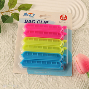 New Product 6PCSplastic Sealing Clips for Food And Snack Chip Bag