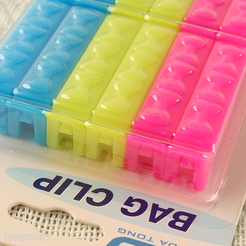 New Arrival12PCS Plastic Sealing Clips Food Snack Bag Sealing Clips