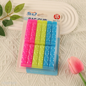 New Arrival12PCS Plastic Sealing Clips Food Snack Bag Sealing Clips