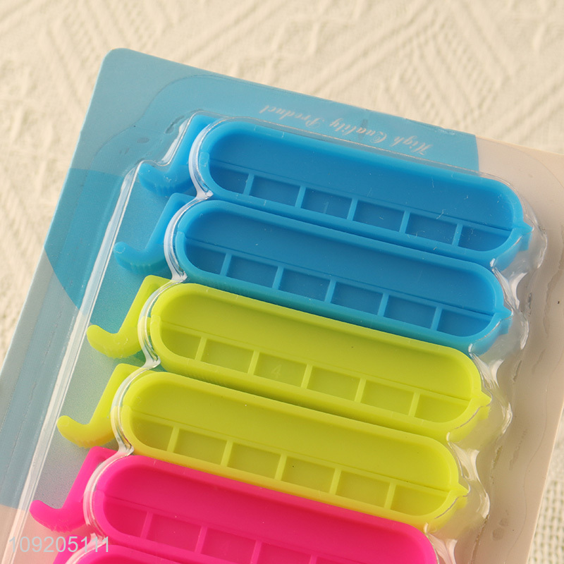 High Quality 6PCS Plastic Chip Clips Bread Clips Food Bag Clips
