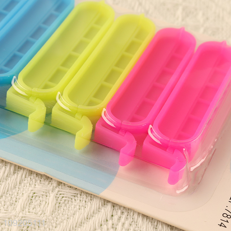 High Quality 6PCS Plastic Chip Clips Bread Clips Food Bag Clips