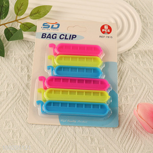 Factory Price 6PCS Chip Clips Food Bag Clips Plastic Sealing Clips