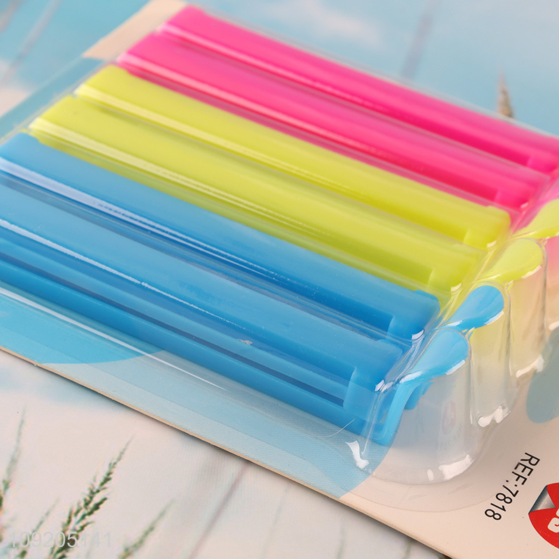 Factory Supply 6PCS Reusable Plastic Sealing Clips Food Chip Bag Clips