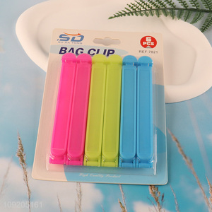 Good Quality 6PCS Colorful Plastic Food Snack Bread Bag Sealing Clips