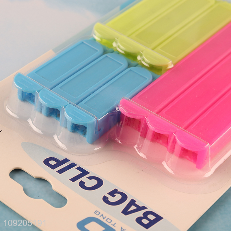 New Product 9PCS Chip Clips Food Bag Clips Plastic Sealing Clips