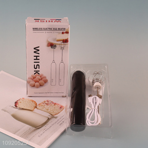 Factory Price 2 In 1 Eletric Egg Whisk Milk Frother Kitchen Gadgets